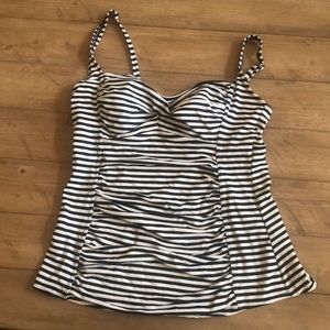 Striped Tankini Top